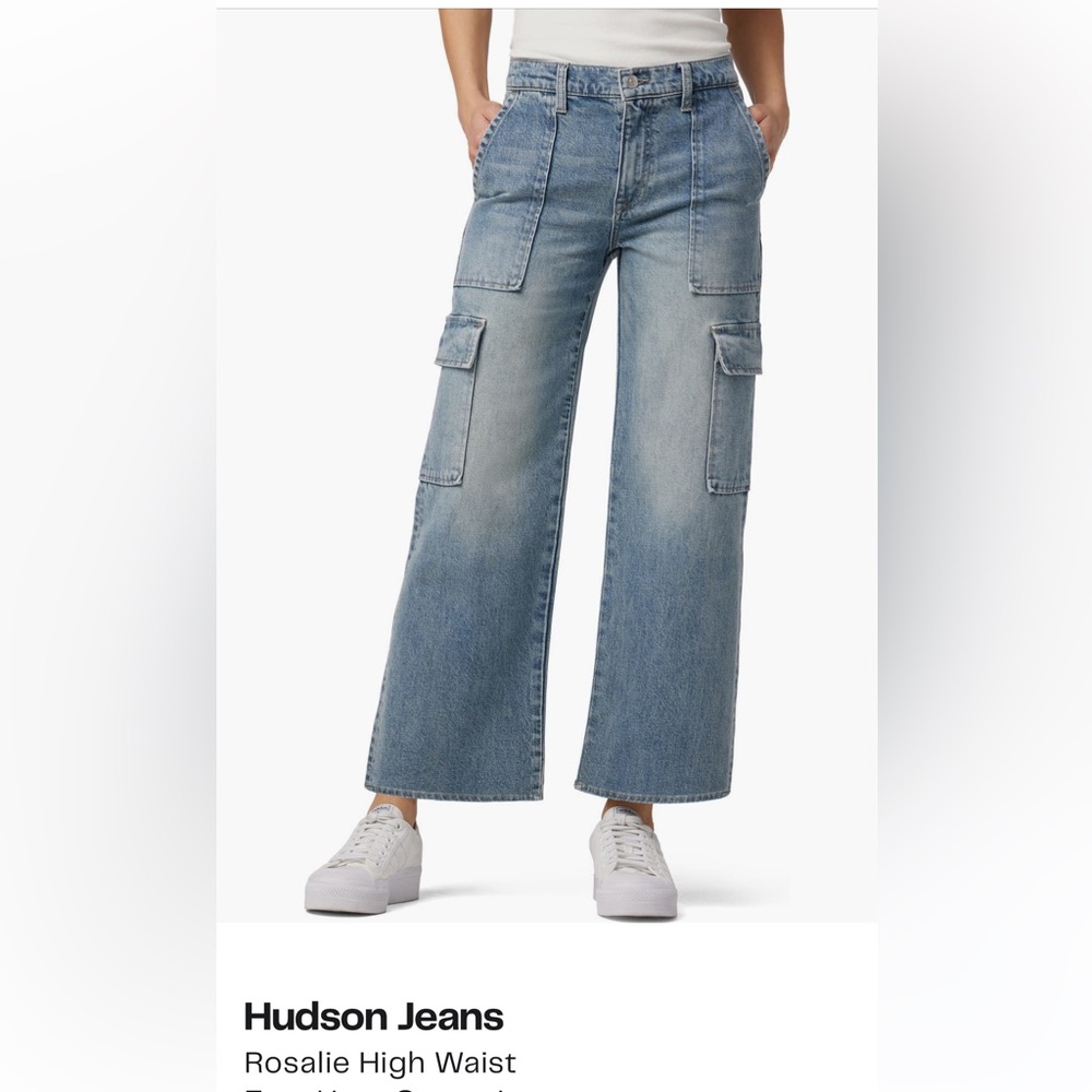 Hudson Jeans Rosalie High Waist Cargo Jeans 💙🩵